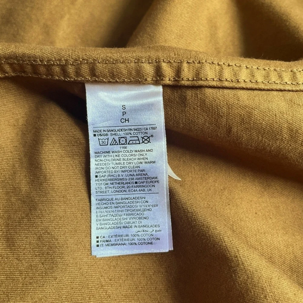 Banana Republic Brown Utility Jacket Shacket Classic Collar Size S Menswear